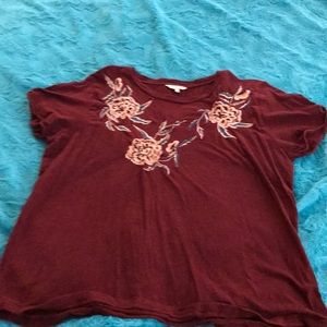 Lucky brand embroidered tee